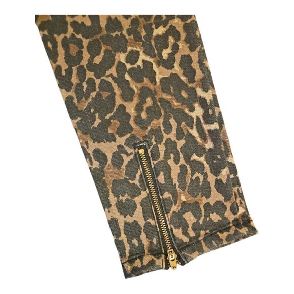 REBECCA MINKOFF Leopard Denim Jeans Pants - Size 4 - Picture 7 of 9